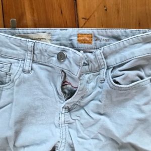 Anthropologie pilcro light blue zip corduroys